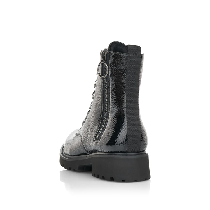 Remonte Artikelnummer D8671-02 remonte Damen Schnürstiefel mattschwarz Fabrikverkauf