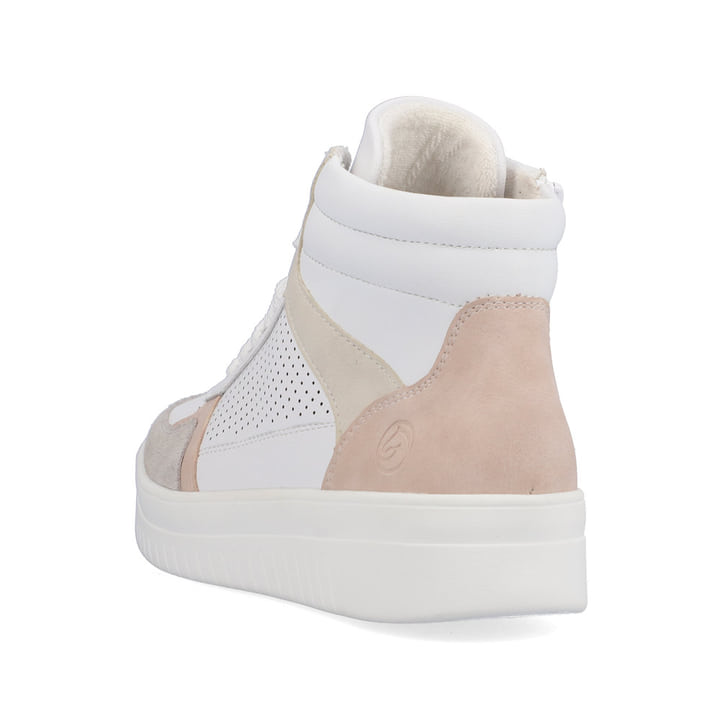 Remonte Artikelnummer D0J70-80 remonte Damen Sneaker macciatoweiß-altrosa-beige Fabrikverkauf