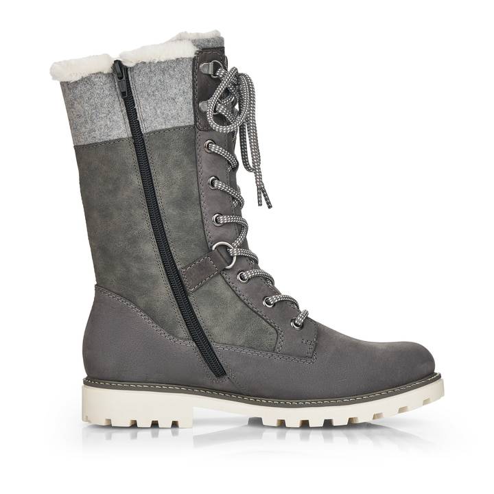 Remonte Artikelnummer D8474-45 remonte Damen Hochschaftstiefel mondgrau Outlet