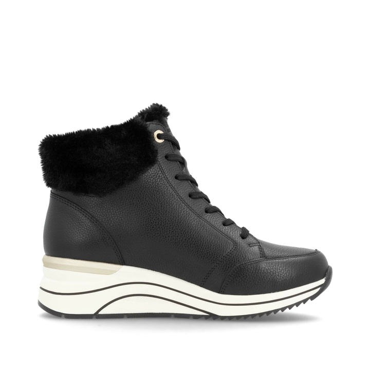 Remonte Artikelnummer D0T77-02 remonte Damen Schnürstiefel asphaltschwarz Outlet
