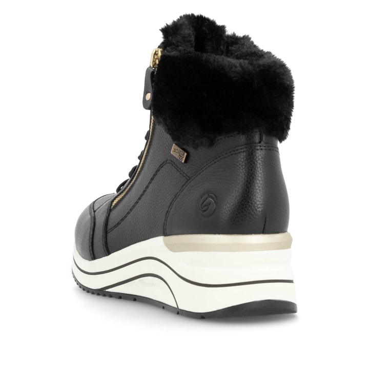 Remonte Artikelnummer D0T77-02 remonte Damen Schnürstiefel asphaltschwarz Outlet