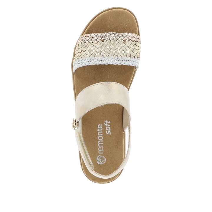 Remonte Artikelnummer D0Q56-90 remonte Damen Riemchensandalen beige-metallic Hotsell