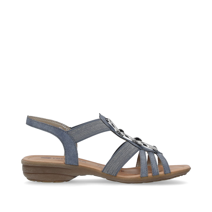 Remonte Artikelnummer R3605-12 remonte Damen Riemchensandalen schieferblau-silber Schlussverkauf