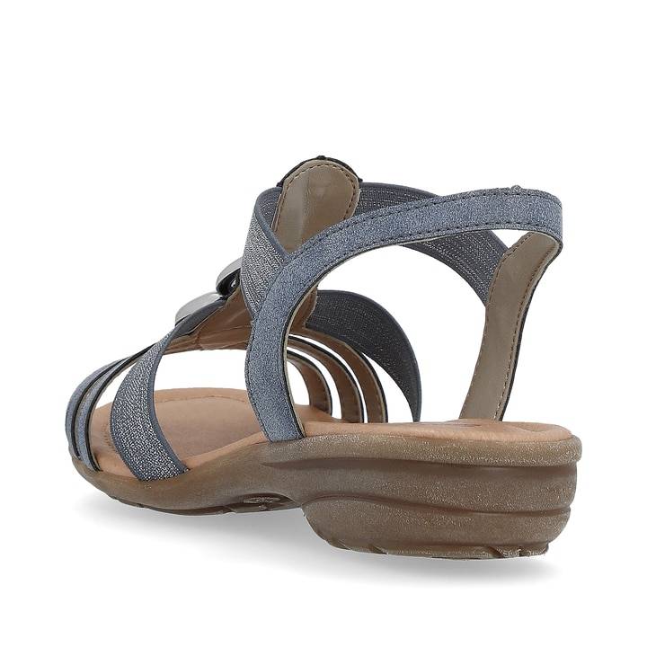 Remonte Artikelnummer R3605-12 remonte Damen Riemchensandalen schieferblau-silber Schlussverkauf