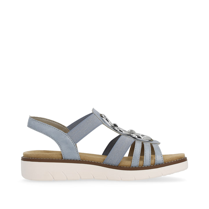 Remonte Artikelnummer D2073-12 remonte Damen Riemchensandalen babyblau-silber Günstiger Verkauf