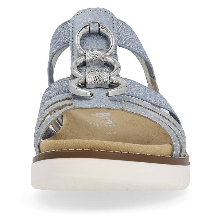 Remonte Artikelnummer D2073-12 remonte Damen Riemchensandalen babyblau-silber Günstiger Verkauf