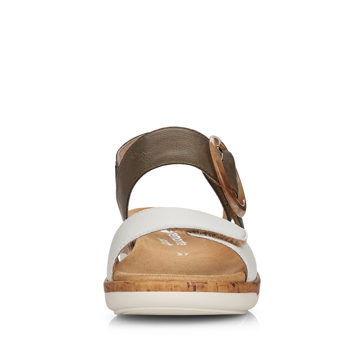 Remonte Artikelnummer R6853-54 remonte Damen Riemchensandalen olivgrün-altweiß Blitzverkäufe