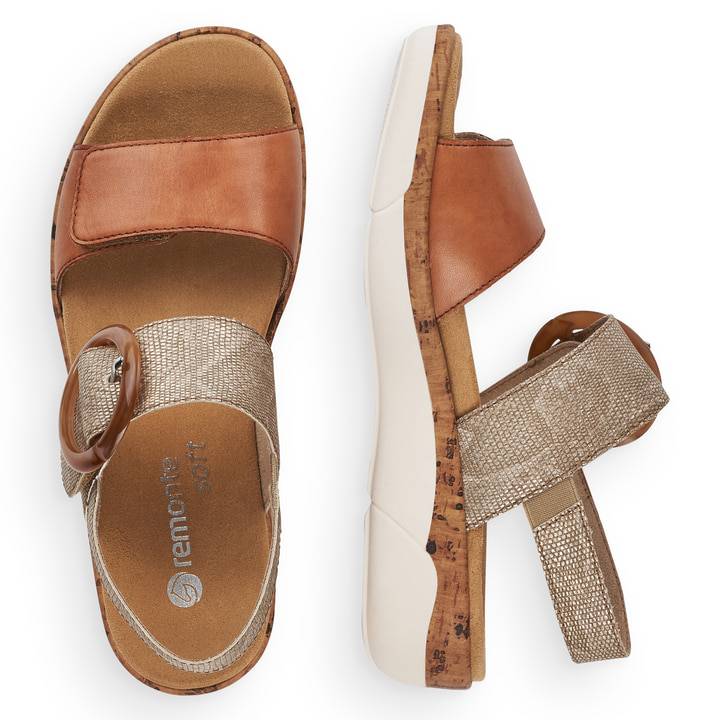 Remonte Artikelnummer R6853-90 remonte Damen Riemchensandalen karamellbraun Online