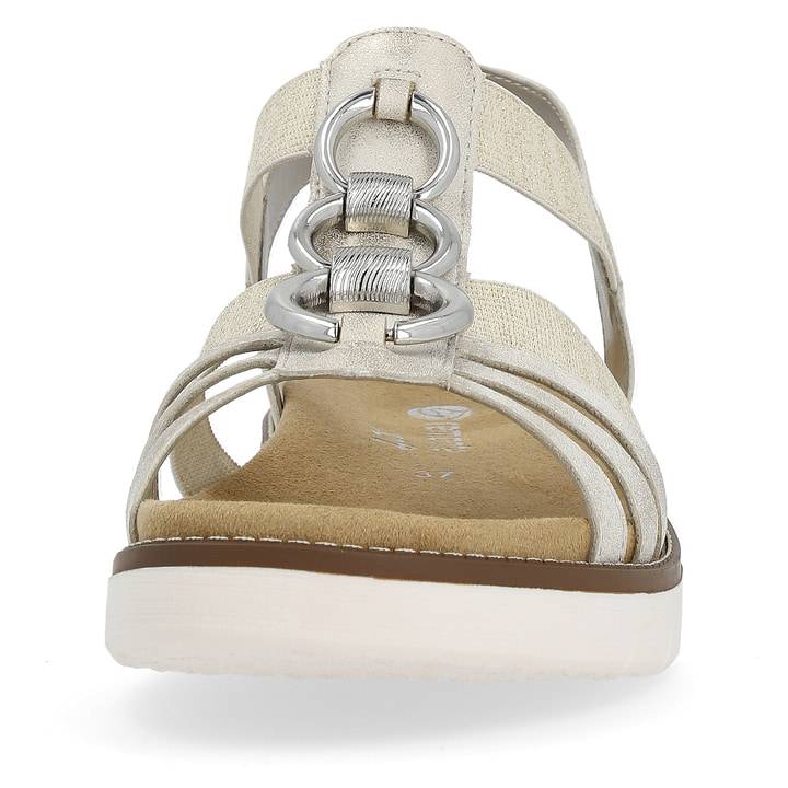Remonte Artikelnummer D2073-60 remonte Damen Riemchensandalen cremebeige-silber Günstiger Verkauf