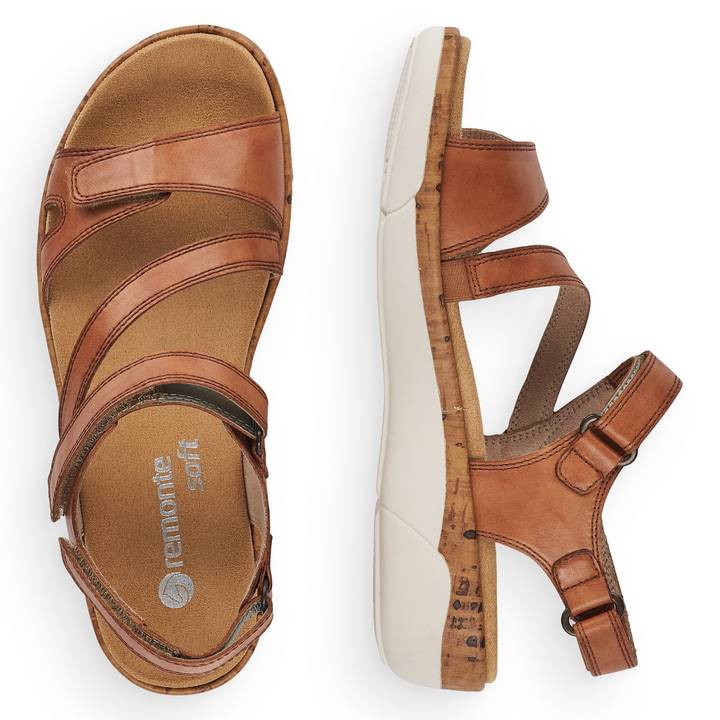 Remonte Artikelnummer R6850-22 remonte Damen Riemchensandalen karamellbraun Online