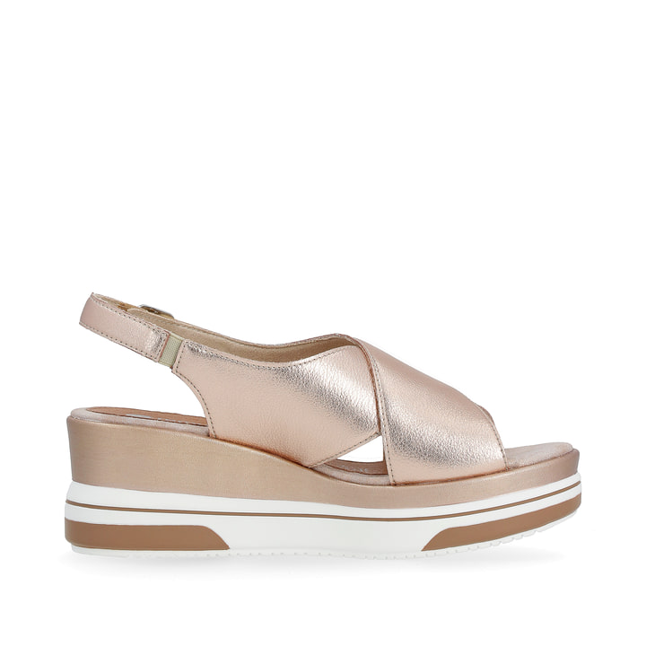Remonte Artikelnummer D1P53-31 remonte Damen Keilsandaletten metallicrosé VIP-Rabatte