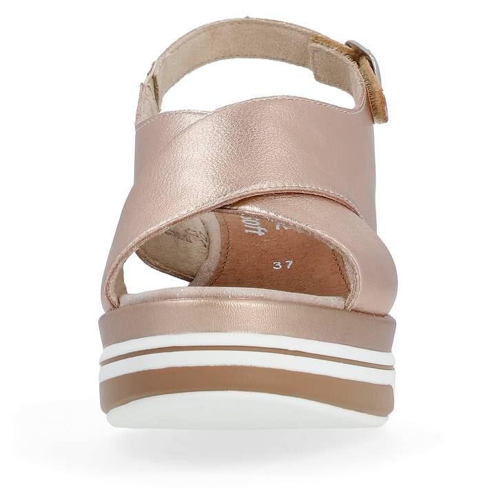 Remonte Artikelnummer D1P53-31 remonte Damen Keilsandaletten metallicrosé VIP-Rabatte