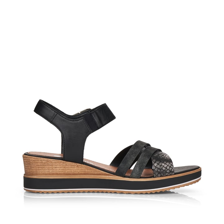 Remonte Artikelnummer D6454-00 remonte Damen Keilsandaletten tiefschwarz Outlet