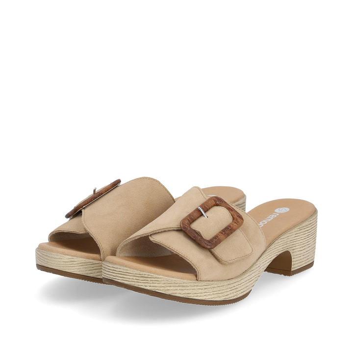 Remonte Artikelnummer D0N56-60 remonte Damen Pantoletten lehmbeige