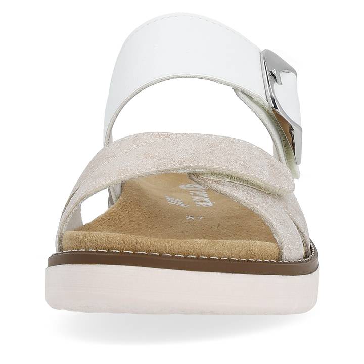Remonte Artikelnummer D2048-90 remonte Damen Pantoletten metallicrosé-lilienweiß Schlussverkauf