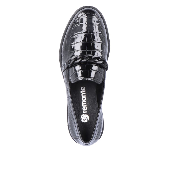 Remonte Artikelnummer D0F03-02 remonte Damen Loafers glanzschwarz Fabrikladen