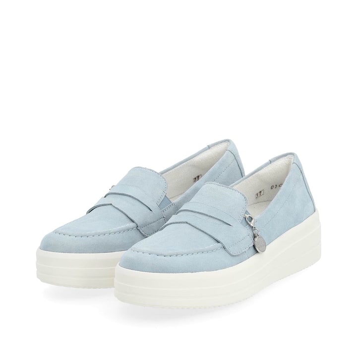Remonte Artikelnummer D1C05-10 remonte Damen Slipper pastellblau Fabrikverkauf