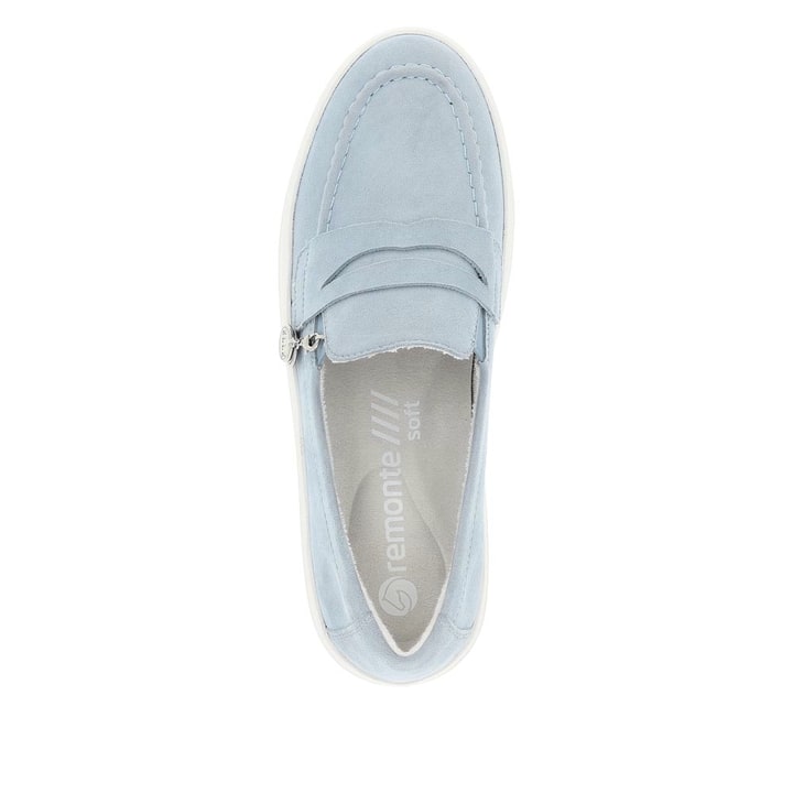 Remonte Artikelnummer D1C05-10 remonte Damen Slipper pastellblau Fabrikverkauf