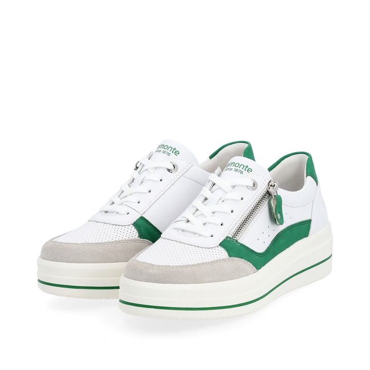 Remonte Artikelnummer D1C00-80 remonte Damen Sneaker smaragdgrün-schneeweiß