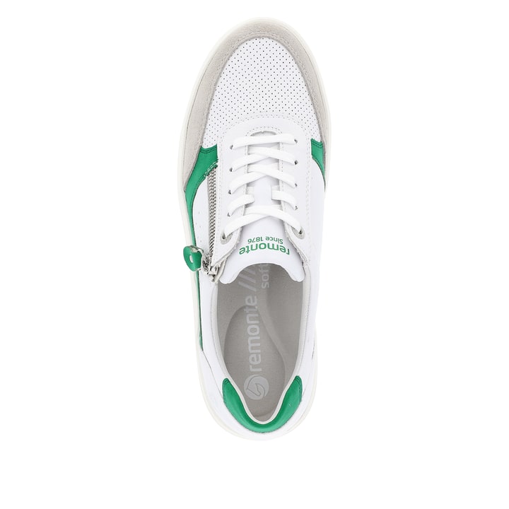 Remonte Artikelnummer D1C00-80 remonte Damen Sneaker smaragdgrün-schneeweiß Blitzverkäufe