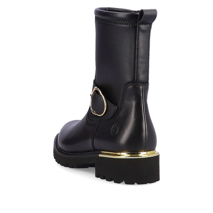 Remonte Artikelnummer D8666-01 remonte Damen Biker Boots nachtschwarz Schlussverkauf