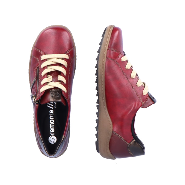 Remonte Artikelnummer R1426-35 remonte Damen Schnürschuhe himbeerrot Fabrikverkauf