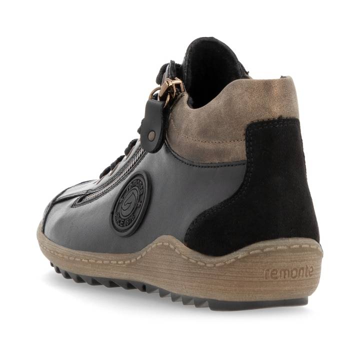 Remonte Artikelnummer R1477-03 remonte Damen Schnürschuhe stahlschwarz Outlet