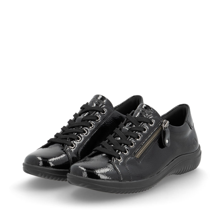 Remonte Artikelnummer D1E03-01 remonte Damen Schnürschuhe glanzschwarz