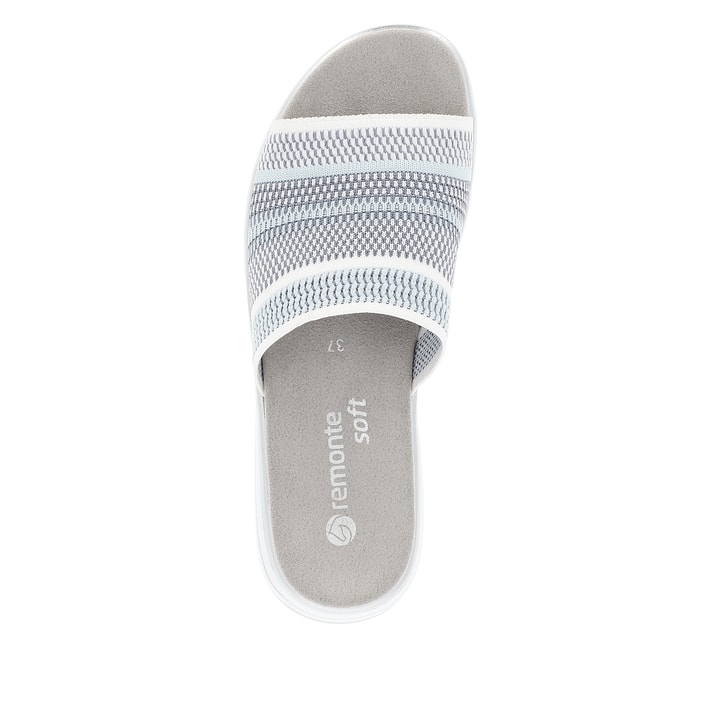 Remonte Artikelnummer D1J54-10 remonte Damen Pantoletten blassblau-reinweiß Hotsell
