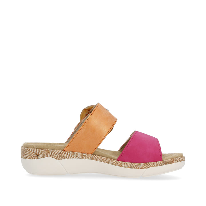 Remonte Artikelnummer R6858-38 remonte Damen Pantoletten apricot-magenta im Angebot