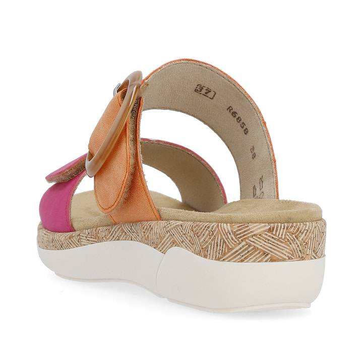Remonte Artikelnummer R6858-38 remonte Damen Pantoletten apricot-magenta im Angebot
