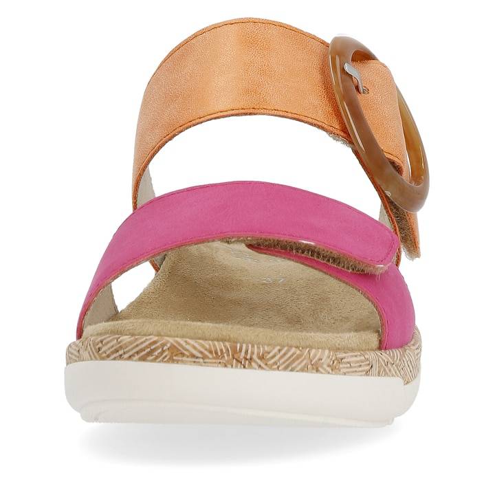 Remonte Artikelnummer R6858-38 remonte Damen Pantoletten apricot-magenta im Angebot