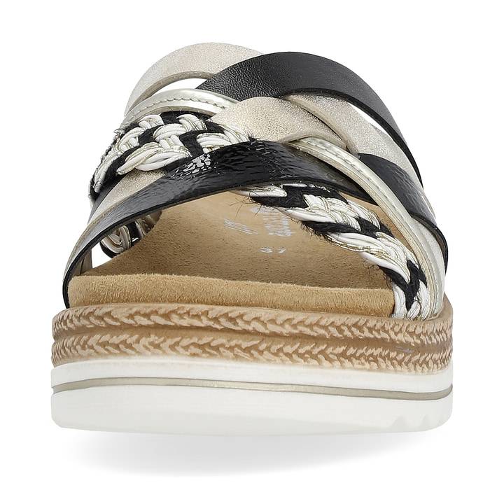 Remonte Artikelnummer D0Q50-02 remonte Damen Pantoletten schwarz-hellbeige Günstiger Verkauf