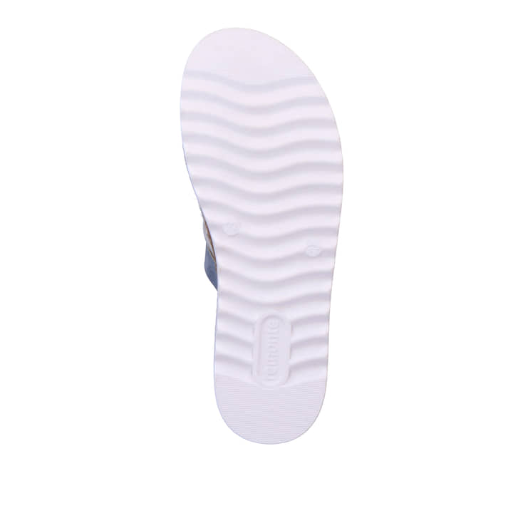 Remonte Artikelnummer D0Q50-12 remonte Damen Pantoletten pastellblau-metallic Günstiger Verkauf
