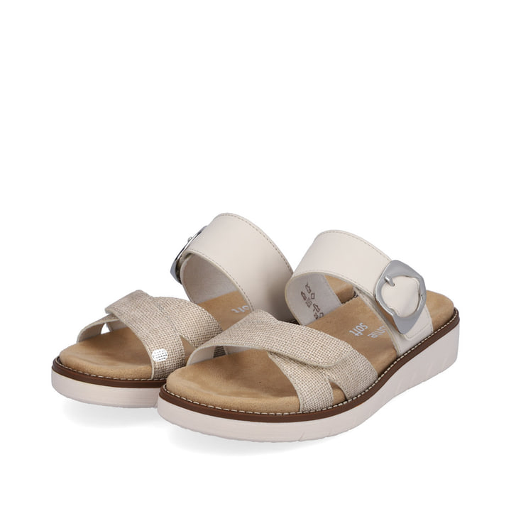 Remonte Artikelnummer D2048-60 remonte Damen Pantoletten beige-metallic