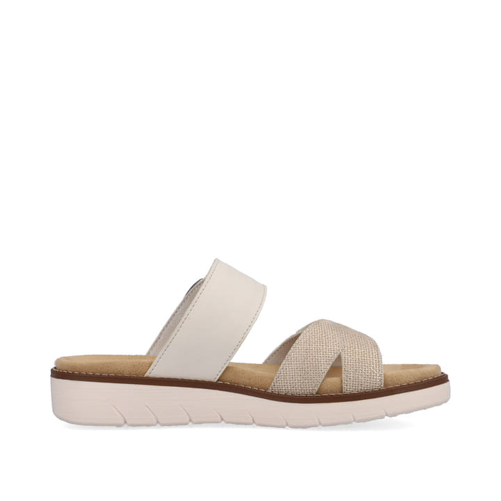 Remonte Artikelnummer D2048-60 remonte Damen Pantoletten beige-metallic im Angebot