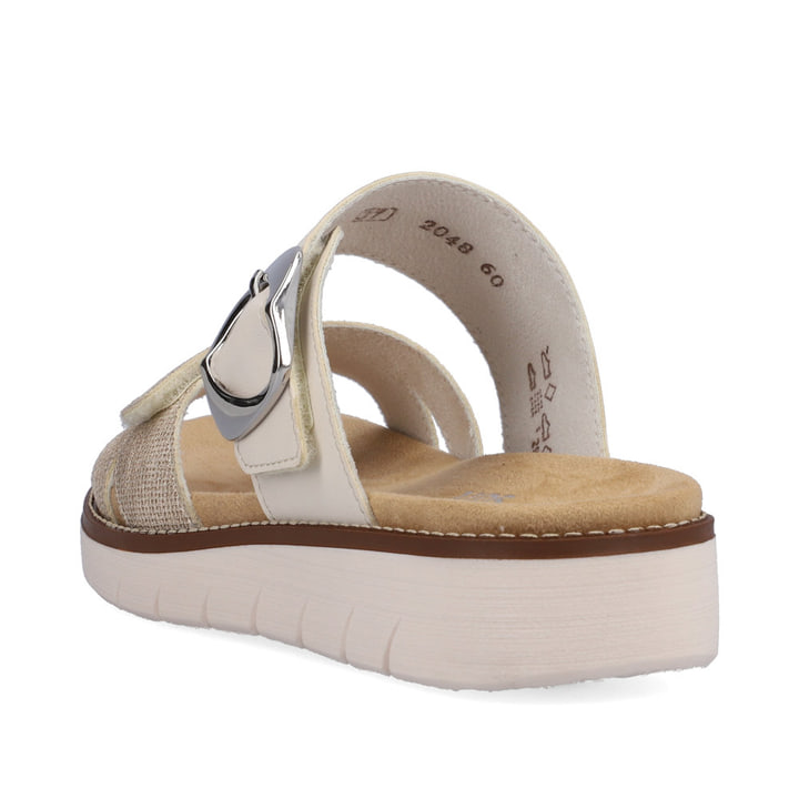 Remonte Artikelnummer D2048-60 remonte Damen Pantoletten beige-metallic im Angebot