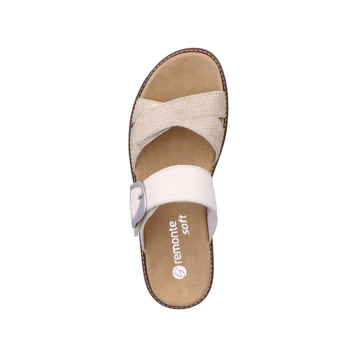 Remonte Artikelnummer D2048-60 remonte Damen Pantoletten beige-metallic im Angebot