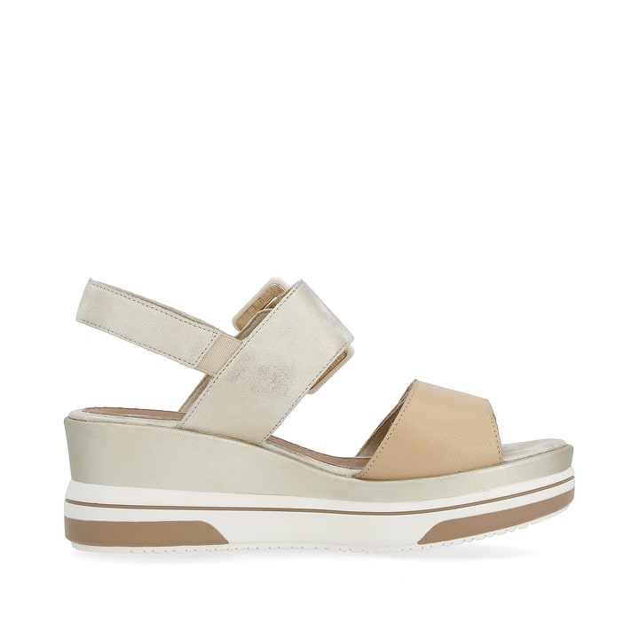 Remonte Artikelnummer D1P50-90 remonte Damen Keilsandaletten beige-metallic Meist gekauft