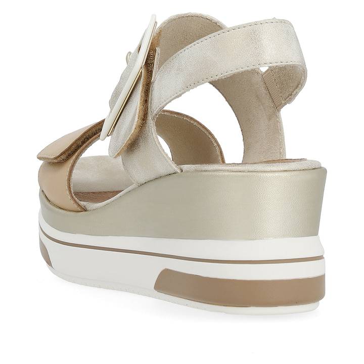 Remonte Artikelnummer D1P50-90 remonte Damen Keilsandaletten beige-metallic Meist gekauft