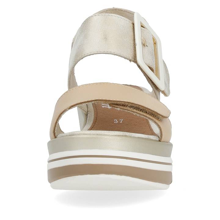 Remonte Artikelnummer D1P50-90 remonte Damen Keilsandaletten beige-metallic Meist gekauft