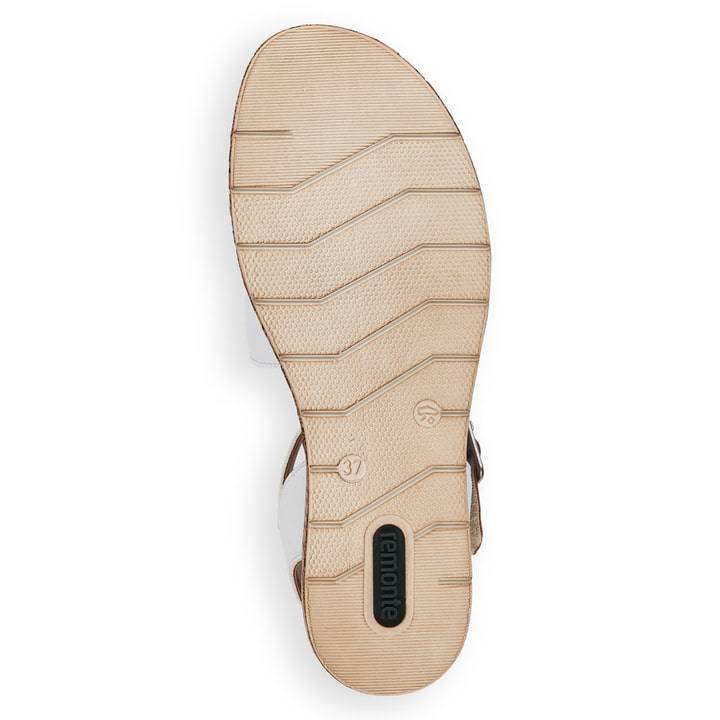 Remonte Artikelnummer D3052-80 remonte Damen Keilsandaletten edelweiß-schokobraun Auslauf