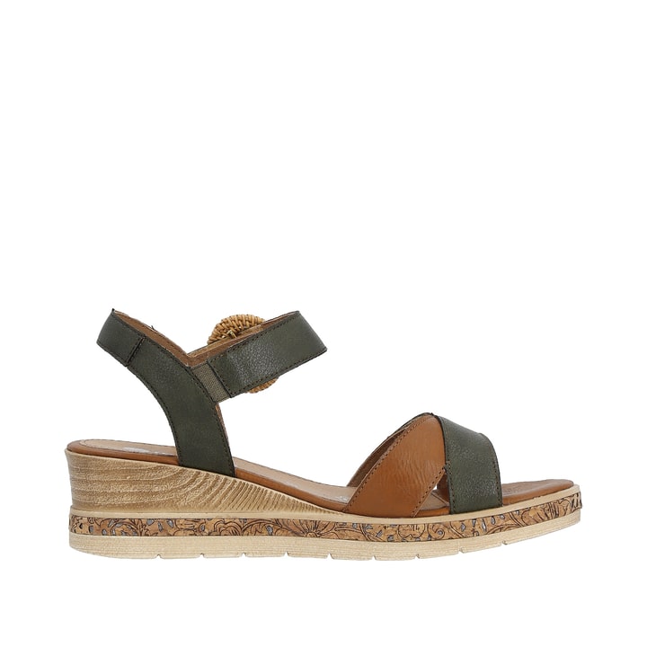 Remonte Artikelnummer D3067-52 remonte Damen Keilsandaletten olivgrün Angebote