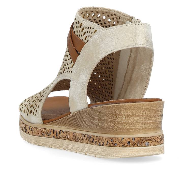 Remonte Artikelnummer D3075-60 remonte Damen Keilsandaletten cremebeige Outlet