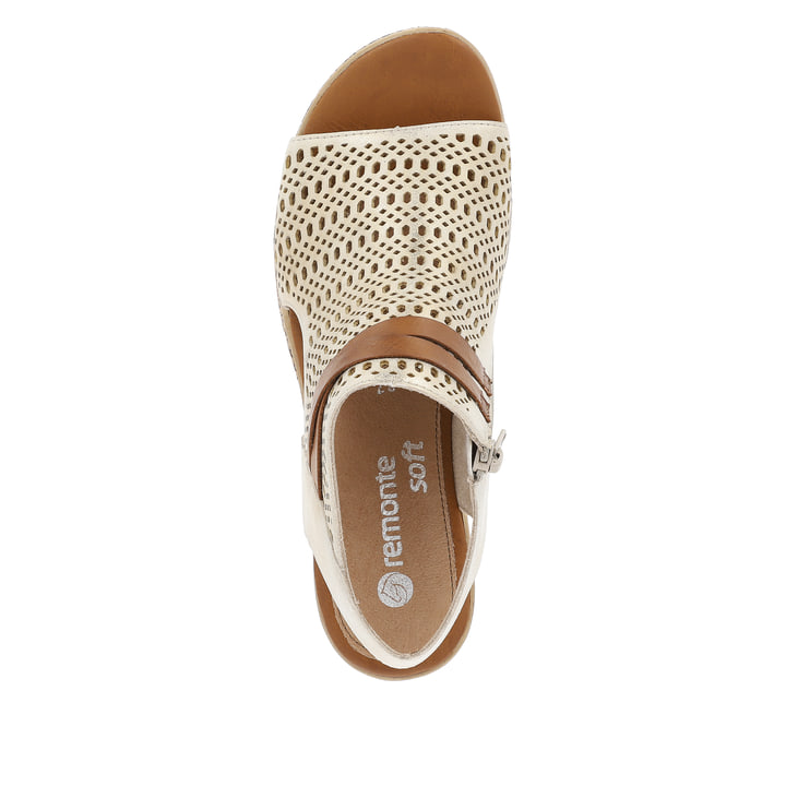 Remonte Artikelnummer D3075-60 remonte Damen Keilsandaletten cremebeige Outlet