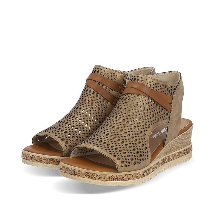 Remonte Artikelnummer D3075-90 remonte Damen Keilsandaletten bronze