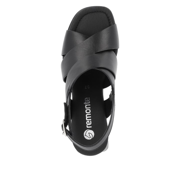 Remonte Artikelnummer D1K53-00 remonte Damen Riemchensandaletten mattschwarz im Angebot
