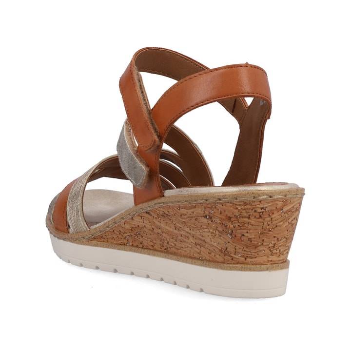 Remonte Artikelnummer R6251-23 remonte Damen Keilsandaletten karamellbraun-metallic Online