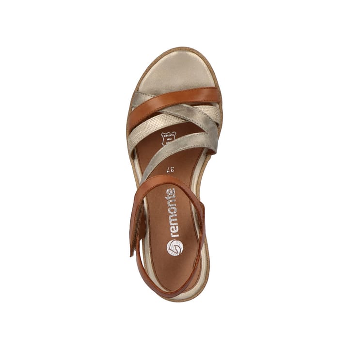 Remonte Artikelnummer R6251-23 remonte Damen Keilsandaletten karamellbraun-metallic Online