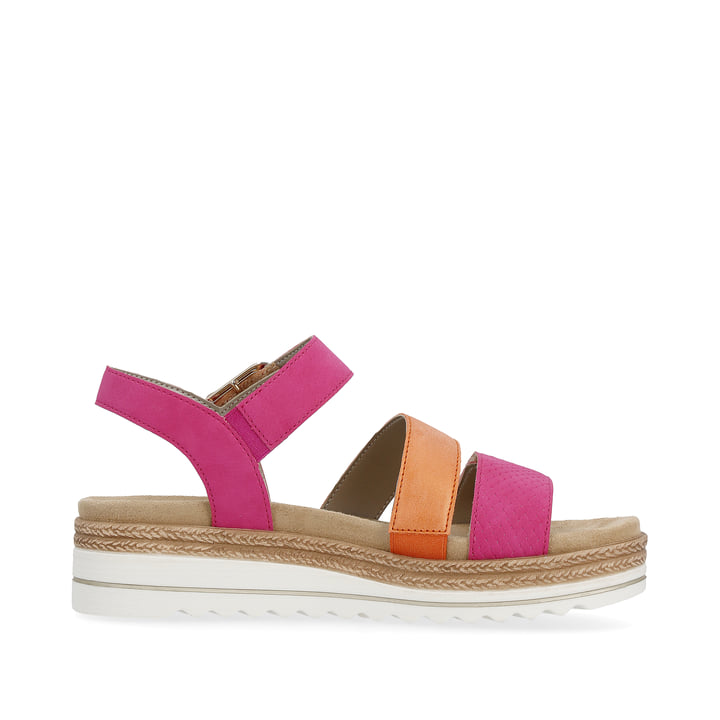 Remonte Artikelnummer D0Q55-31 remonte Damen Riemchensandalen magenta-rostorange Clearance-Verkauf